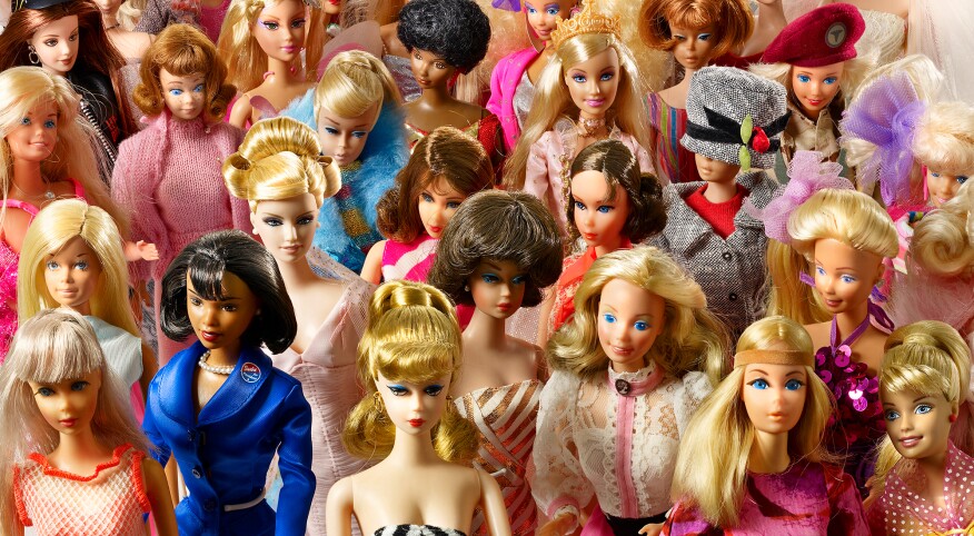 Large variety of Barbie Dolls