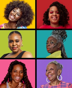 photo grid of diverse black woman, clothes, color, fashion, style