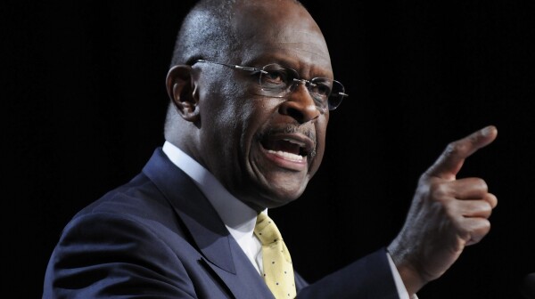 Cain speaks during remarks to the Family Research Council's Values Voters Summit in Washington