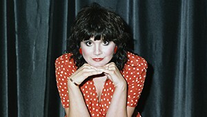 Linda Ronstadt in Red Polka Dot Dress
