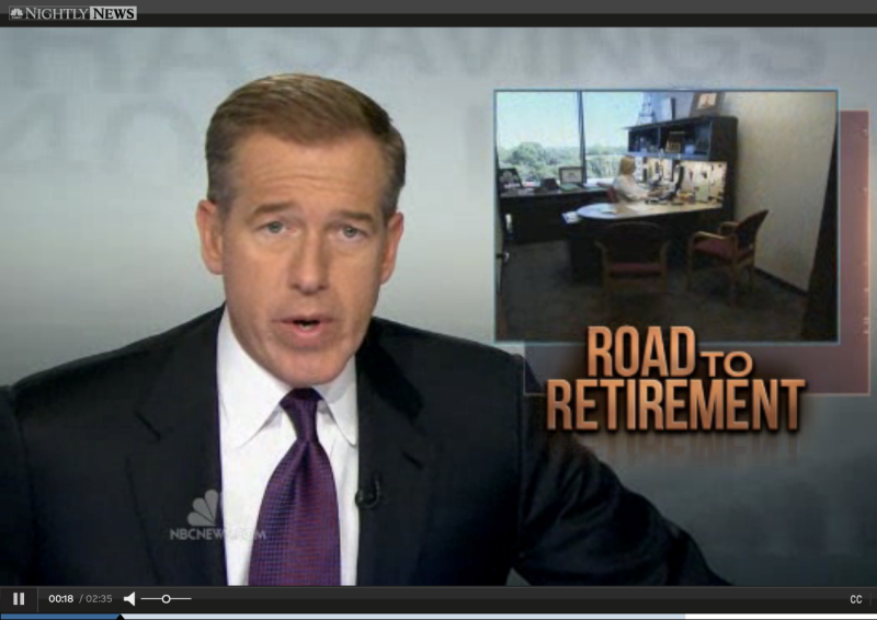 Brian Williams NBC Nightly News Road to Retirement
