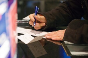 Writing a check