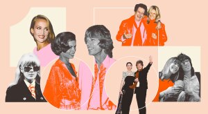 photo collage of wives and husbands from the band the rolling stones