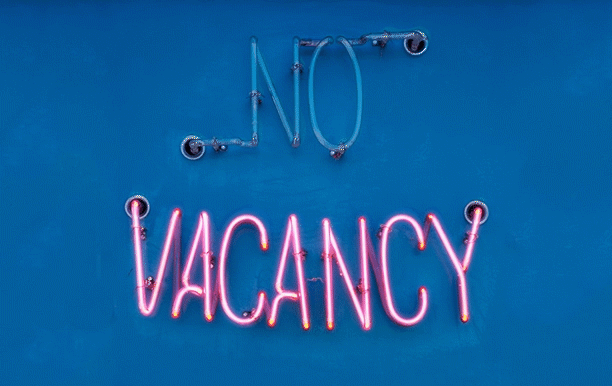 no vacancy, neon, sign