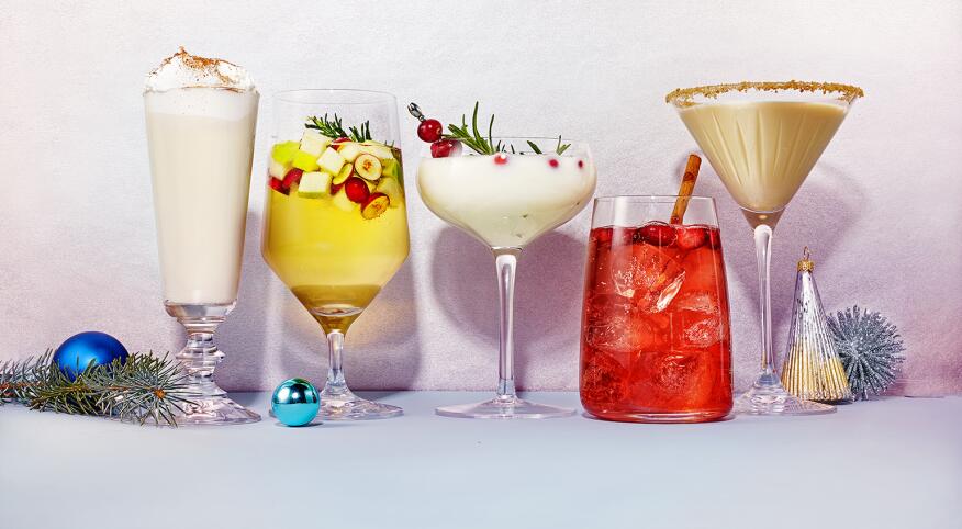 5 different festive holiday cocktails