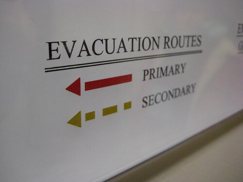 evaucation route