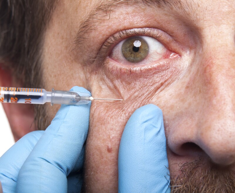 Man with syringe