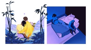 illustration_2_panels_of_couple_cuddling_and_sitting_at_the_edge_of_bed_by_dani_pendergast_612x386.jpg