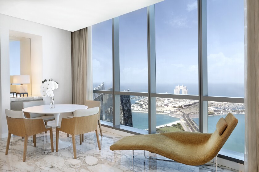 Sky Suite with Sea View - Livingroom at Conrad Abu Dhabi