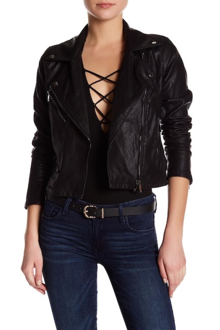 BlankNYC Denim_Faux Leather Moto Jacket_$59.97