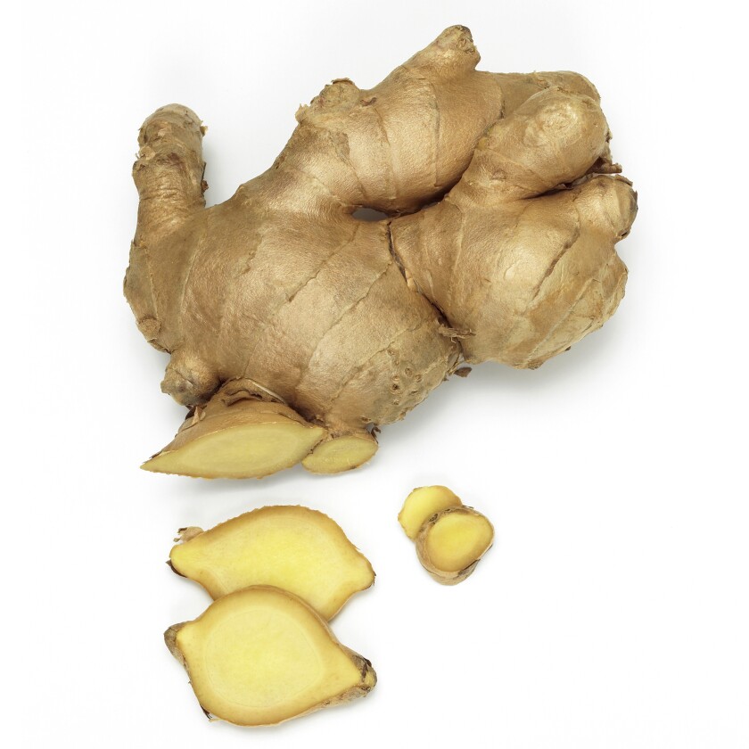 Fresh ginger root, close-up