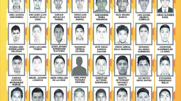 Cartel 43 desaparecidos Mexico