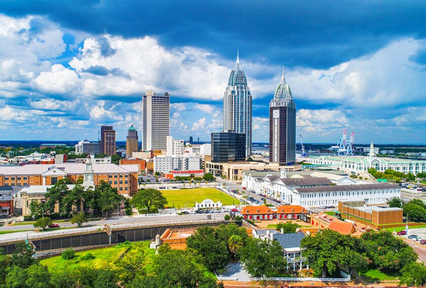 Skyline image of Mobile, Alabama