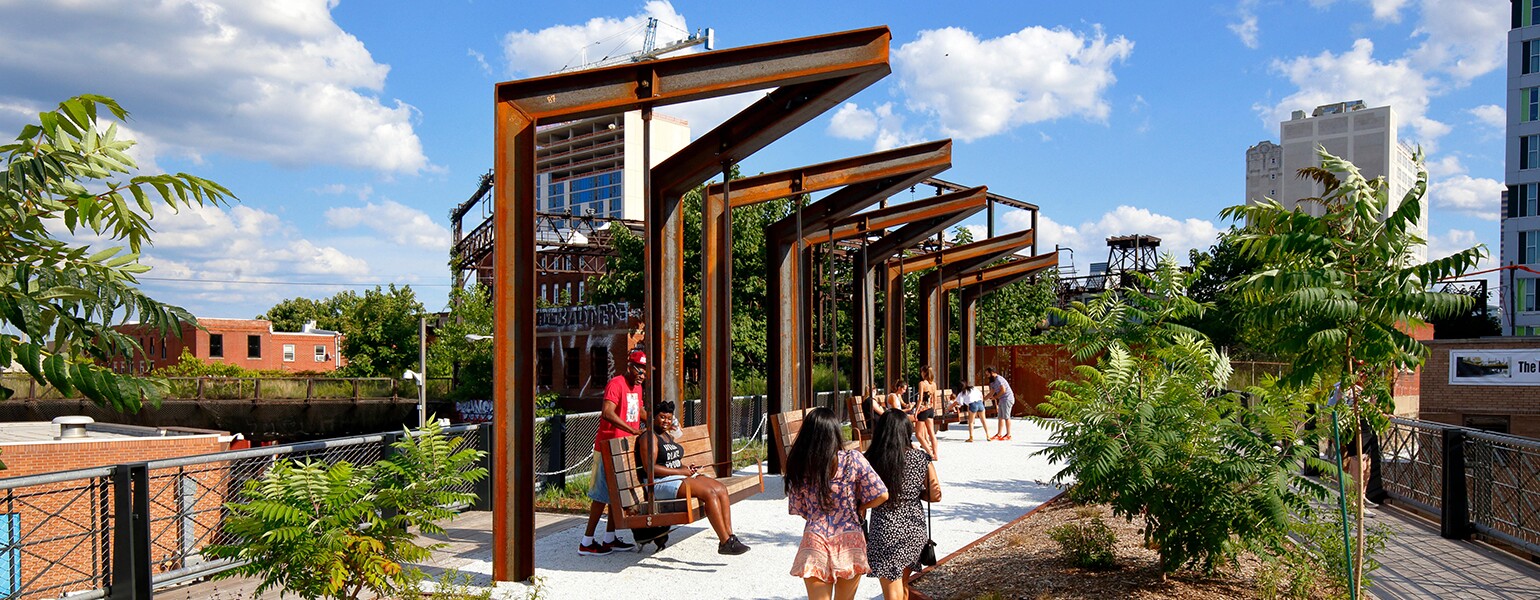 sisters, Philadelphia, Pennsylvania, where the people go, rail park