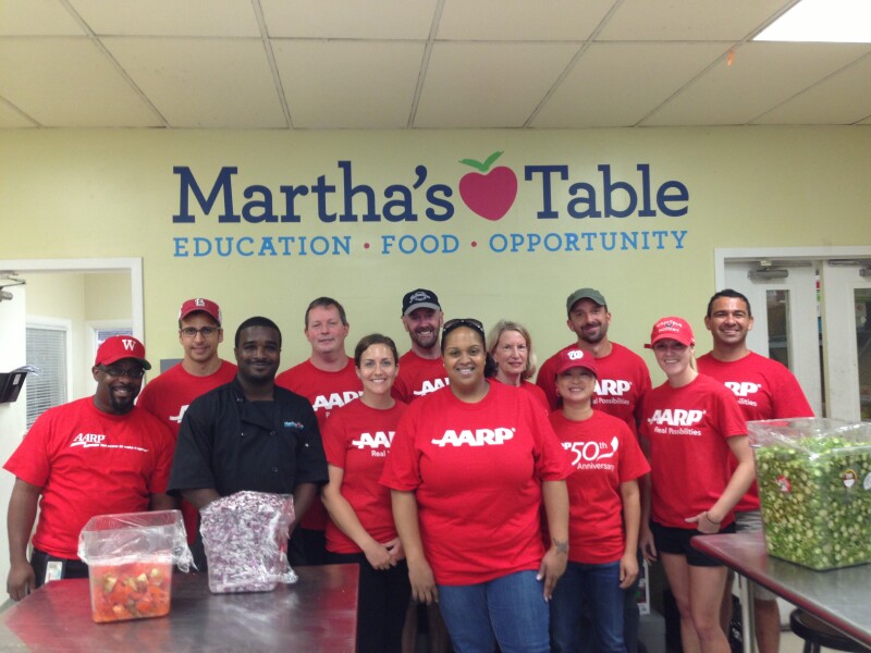 Day of service at Martha's Table