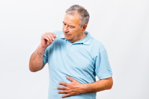 Man experiencing heart burn