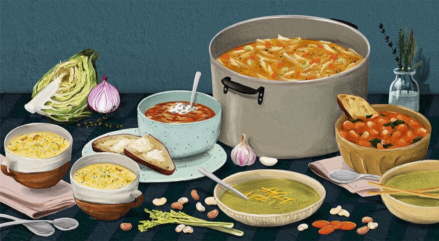 illustration of soups to try