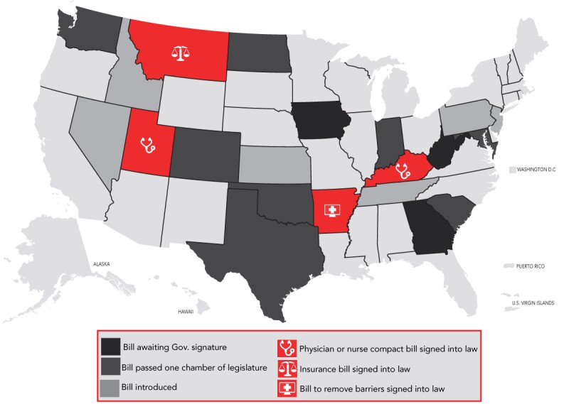Telehealth-map