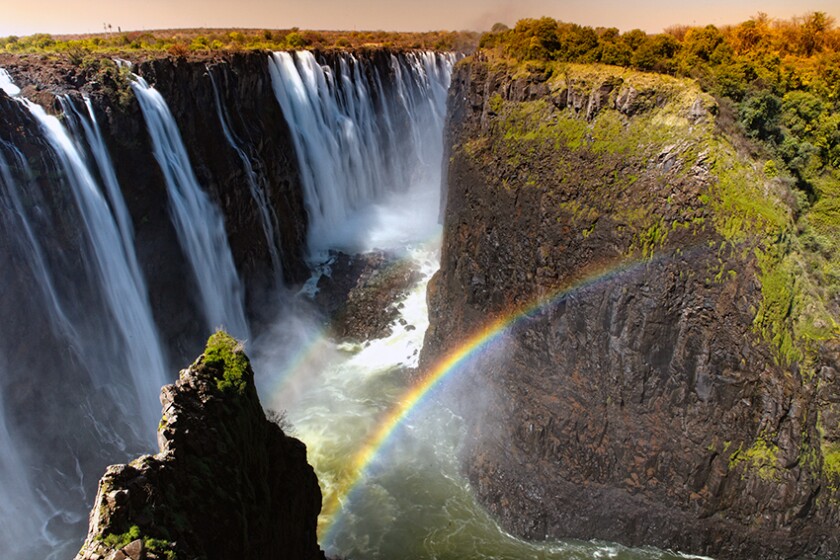 Landscape of waterfall