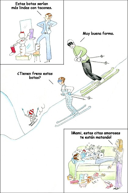 Tira cómica de una mujer cuarentona.