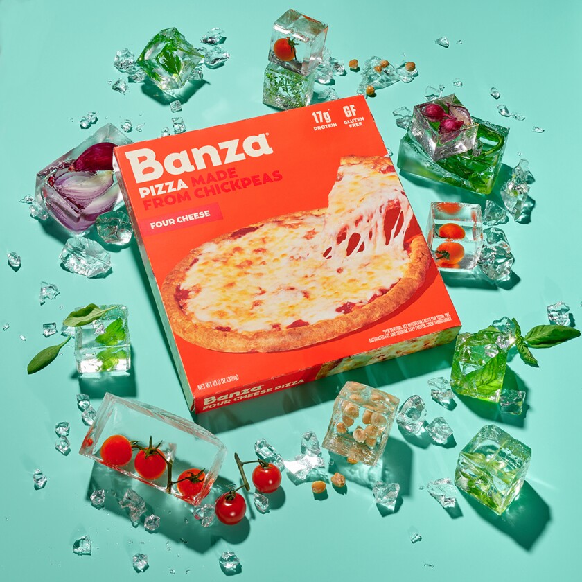 Banza pizza made from chickpeas