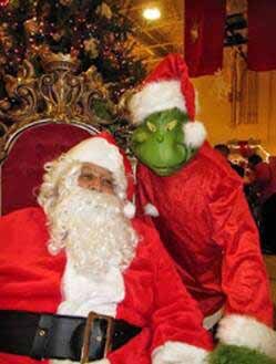 Santa and the Grinch
