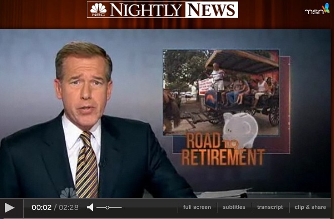 NBC Nightly News Road to Retirement Series BWilliams intro