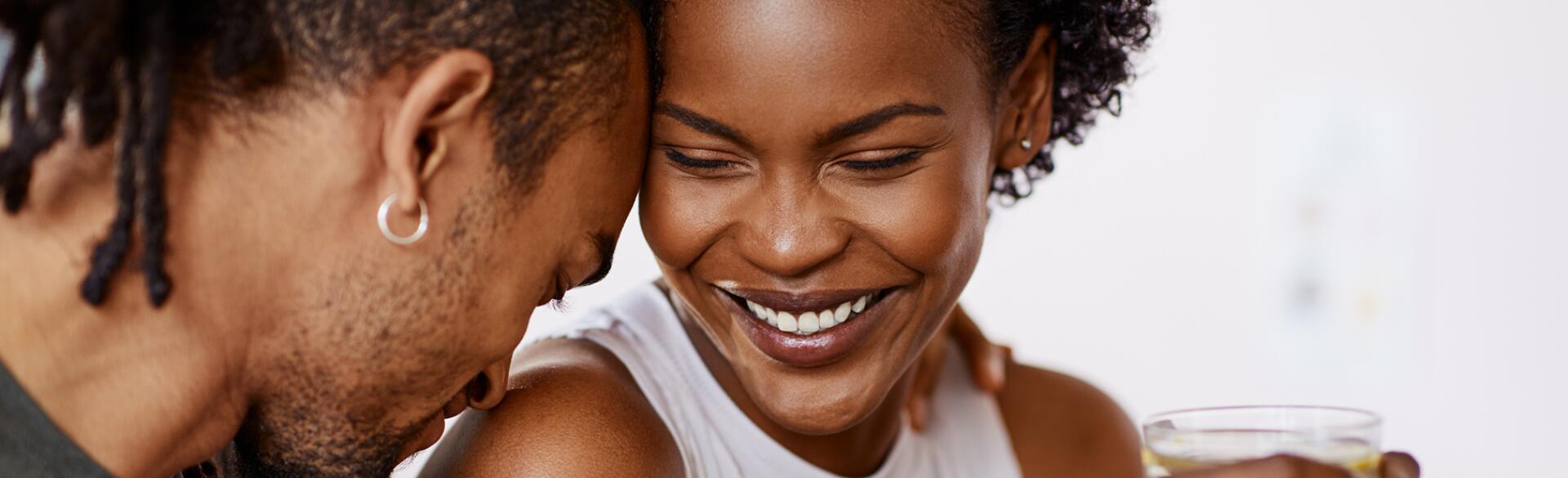 Young Couple Laughing Together