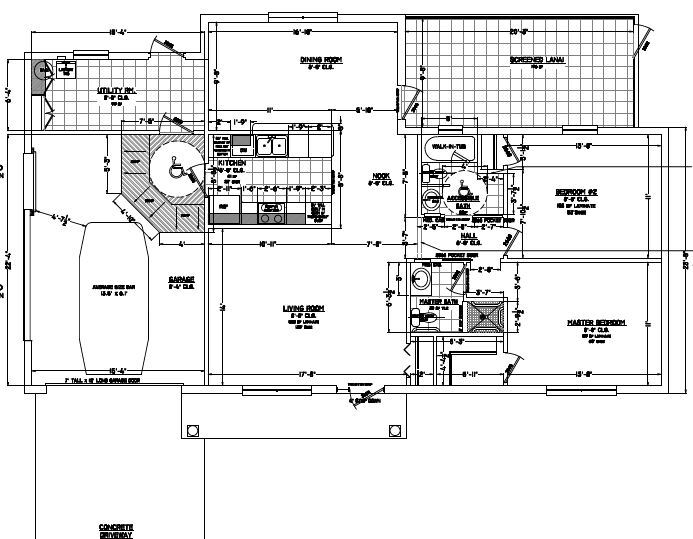 A proposed "aging-friendlier" floor plan.