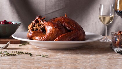Thanksgiving turkey - pavo para cena de Acción de Gracias