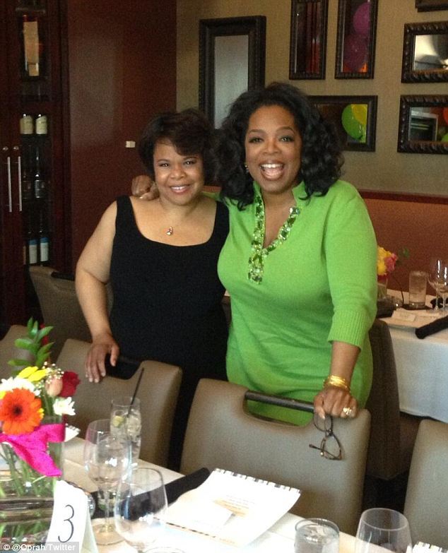 oprah and sis at party