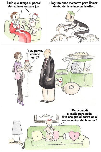 Tira cómica de una mujer cuarentona.