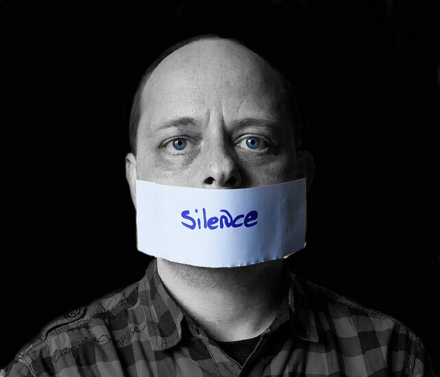 Man silenced with tape