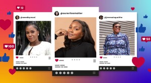 photo collage of 3 black female influencers to follow on social media, instagram, tiktok