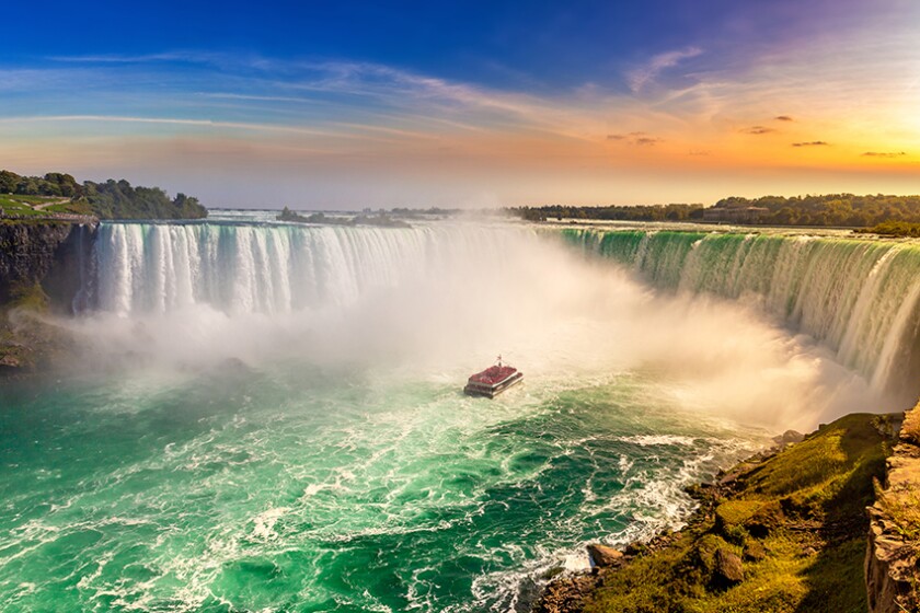 Landscape of waterfall