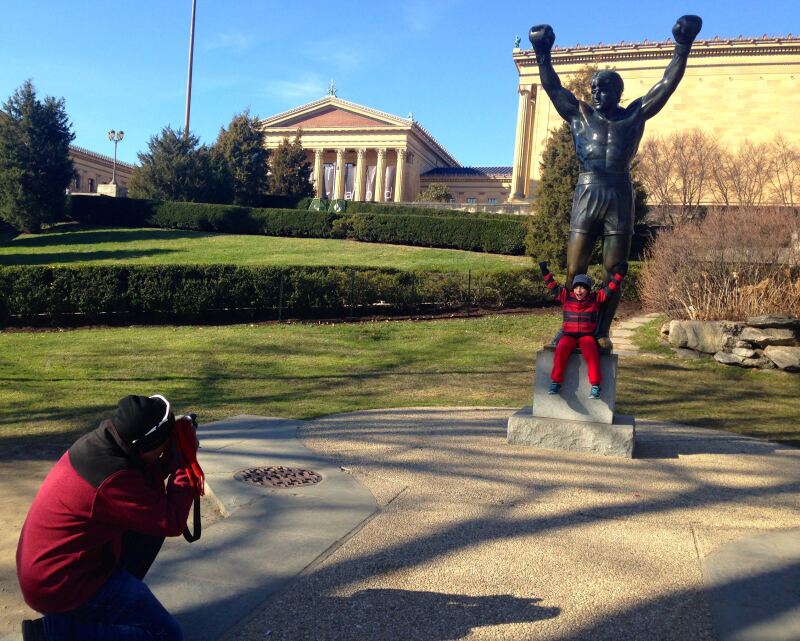 La Estatua de Rocky en el Museo de Arte de Filadelfia