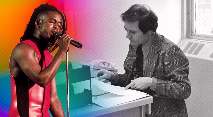 The author's Father with an image of Corey Glover next to it