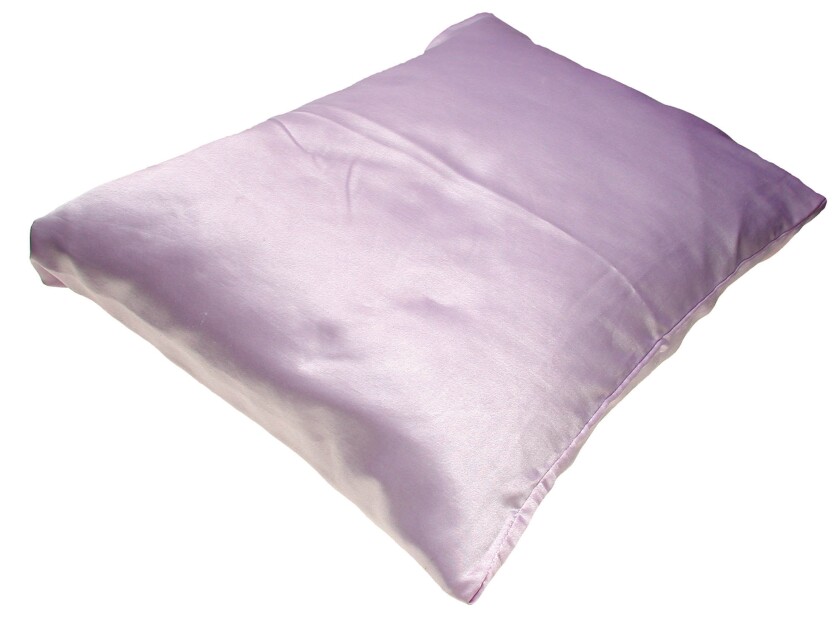 Pillow with silk cover