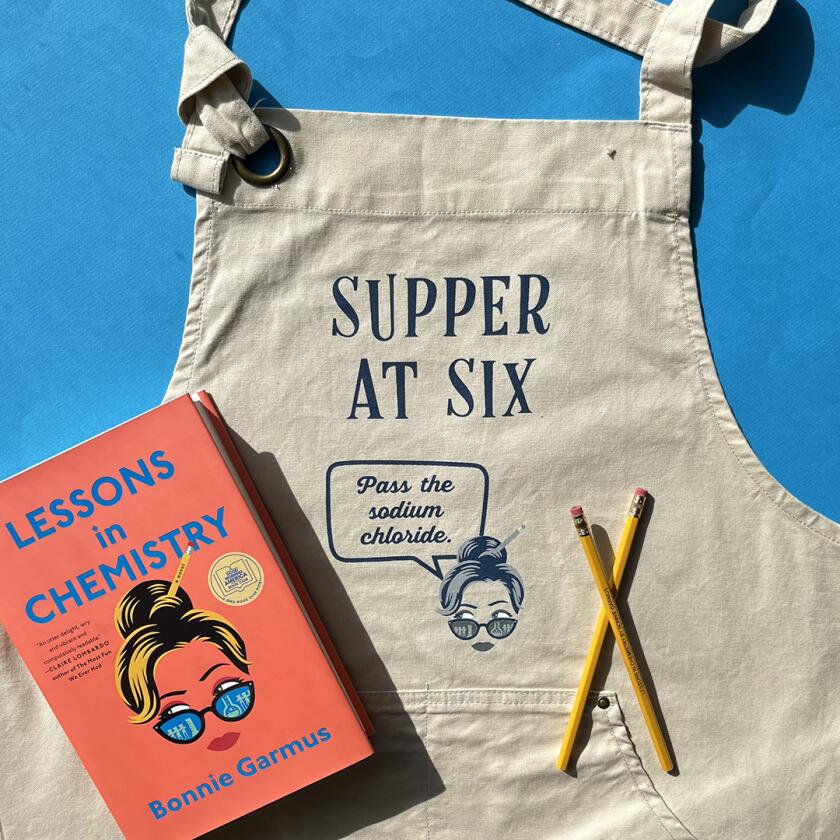 lessons in chemistry, apron, pencils
