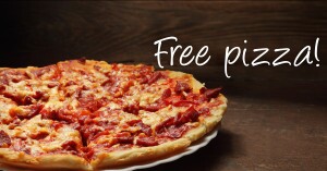Free pizza