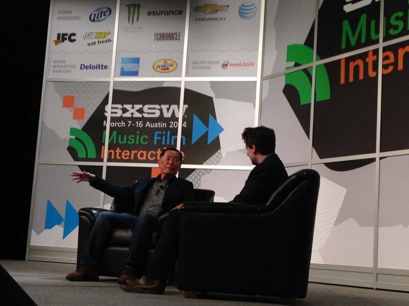 George Takei of Takei's Take spoke to a crowd during the SXSW conference in Austin.