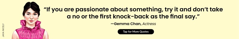 good advice from a girlfriend, quote, inspiration, advice, gemma chan, actress