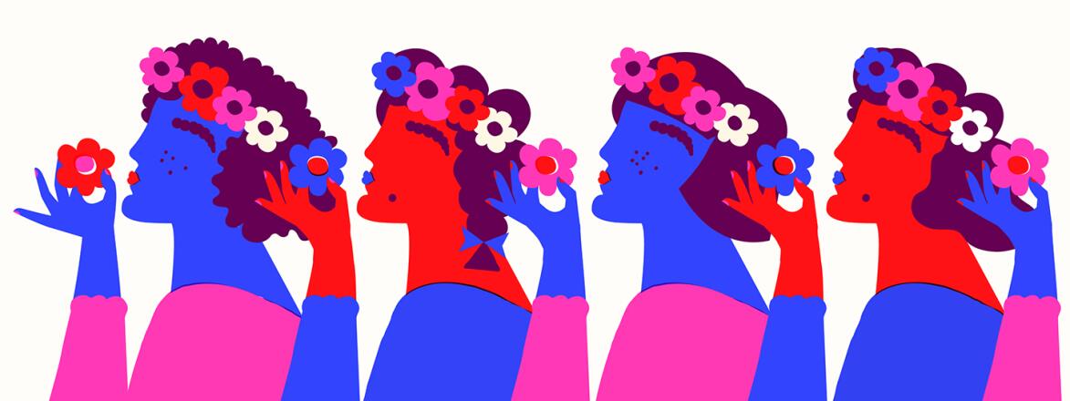 illustration_of_women_putting_flowers_in_their_hair_by_amrita_marino_1440x584