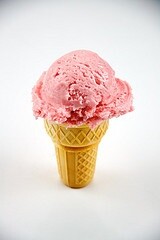 Strawberry Ice Cream Cone