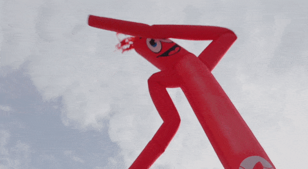 Inflatable lawn decoration