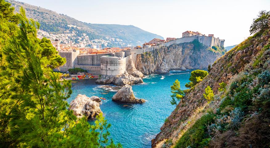 Panoramic View Of Bay in Dubrovnik, Croatia