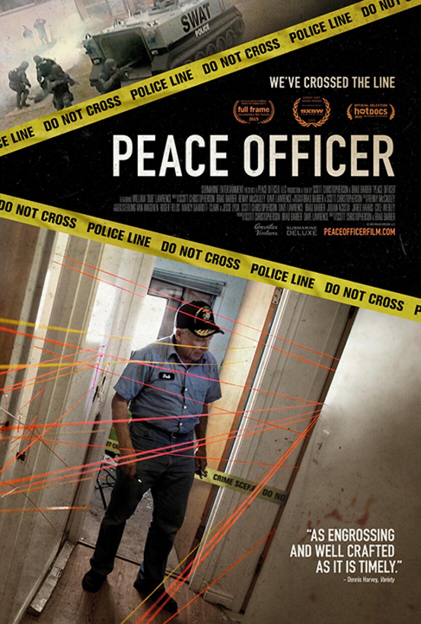 PEACE OFFICER, US poster, William J. 'Dub' Lawrence, 2015. ©Gravitas Ventures/Courtesy Everett