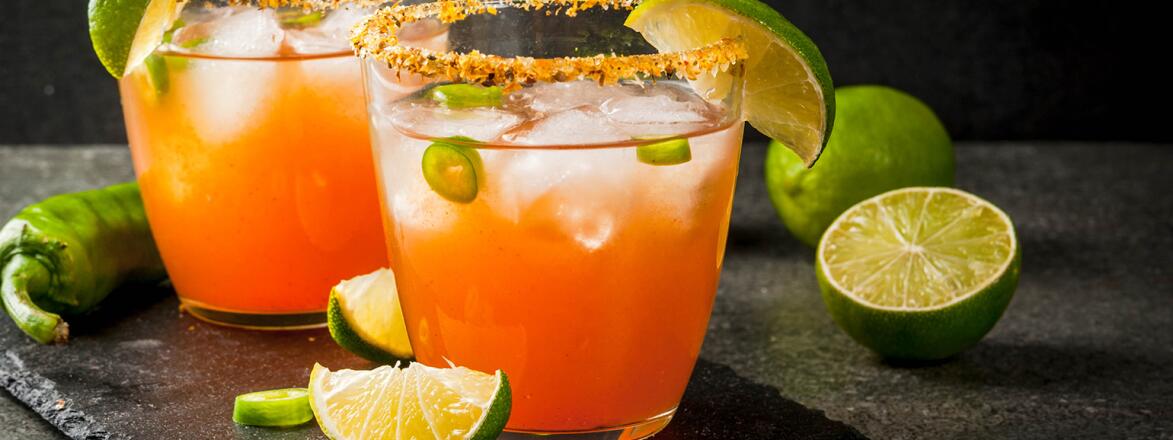 low proof spicy cocktail with jalapenos and lime