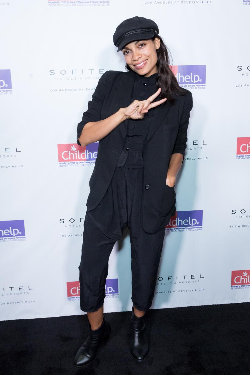 aarp, sisters, hats, rosario dawson