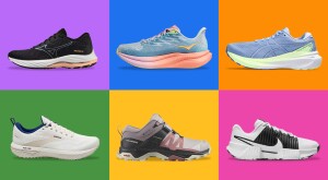 photo of different athletic shoes
